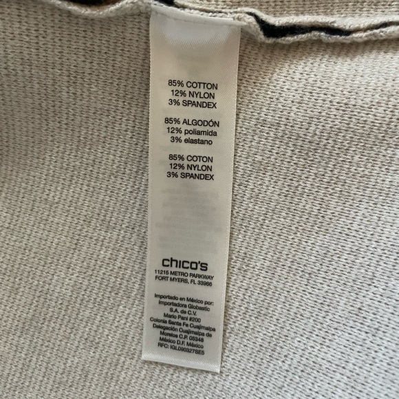 Chicos Woman’s Leopard Print Sweater in Sz 3 in gently used condition - Picture 4 of 7